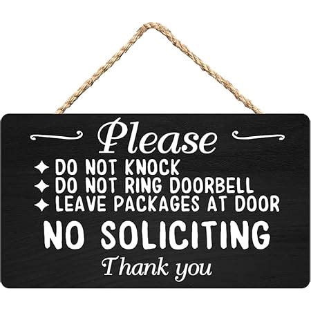 Amazon Working From Home Sign Do Not Knock Or Ring Bell Leave