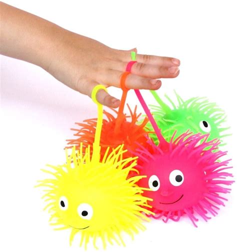 Dazzling Toys 6 Puffer Balls Light Up Puffer Balls On A String Pack