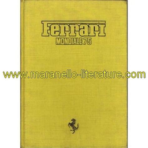 Ferrari 1975 Mondiale Yearbook Annuel Annuario Fratelli Fabbri