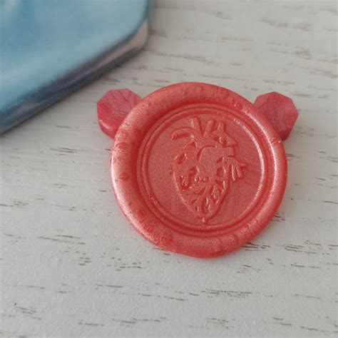 Anatomical Heart Wax Seal Stamp Heart Wax Sealing Kit Etsy