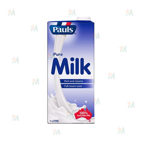 Pauls Australia Full Cream Milk 12 Ltr 1 Carton Star Mart