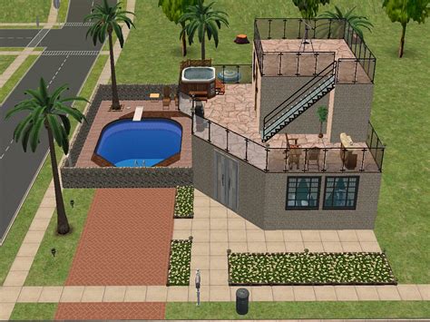 Mod The Sims Don Lothario Beach Lot And Pool Houses No Cc