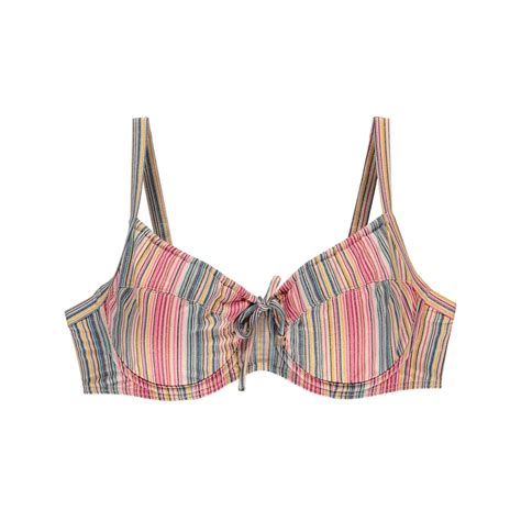 Bikini Top mit Bügel ungefüttert Color Dash von Cyell Bikini