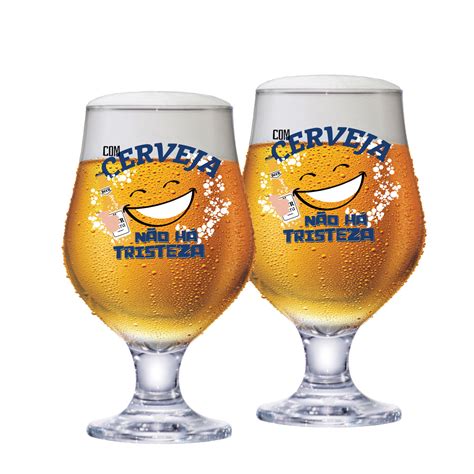 Taça de Vidro de Cerveja Beer Master Cerveja 380ml 2 pcs