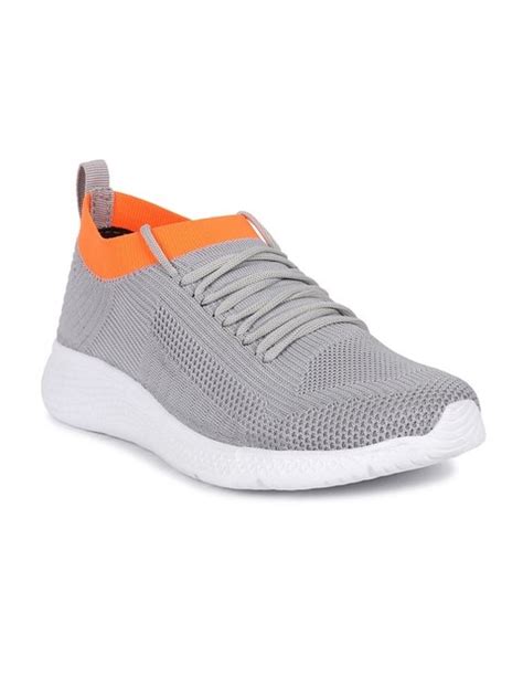 M7 By Metronaut Men Grey Woven Design Sneakers