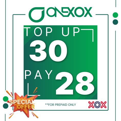 XOX ONEXOX PREPAID TOP UP DISCOUNT RM2 Shopee Malaysia