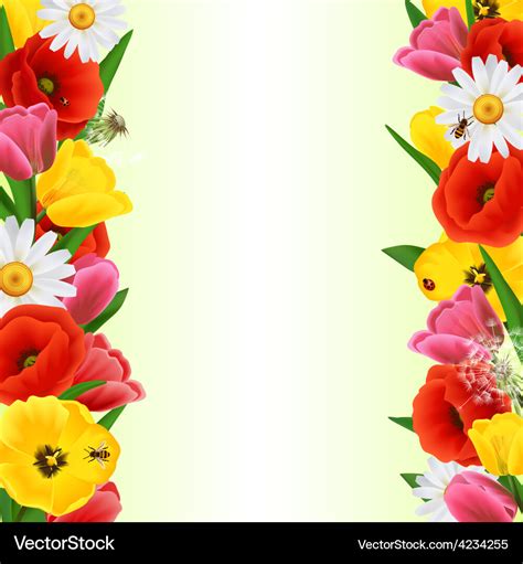 Colorful Flower Border 377