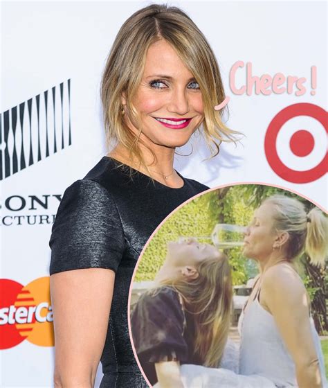 Cameron Diaz Guzzles Wine In Her Tiktok Debut Watch Perez Hilton