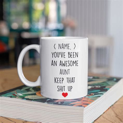 Personalized T For Aunt Aunt Ts Custom Aunt Mug Aunt Etsy