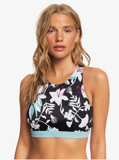 Roxy Fitness Haut De Bikini Crop Top Pour Femme Roxy