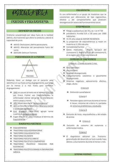 Esquizofrenia Y Psicosis Joana Mayara Eustaquio De Oliveira UDocz