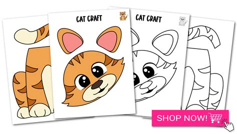 Printable Cat Paper Bag Puppet Template – Simple Mom Project