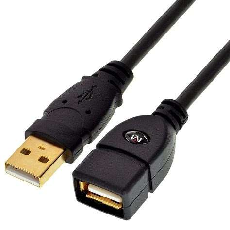 Mediabridge Usb 2 0 Usb Extension Cable 6 Feet A Male To A Female With Gold Plated