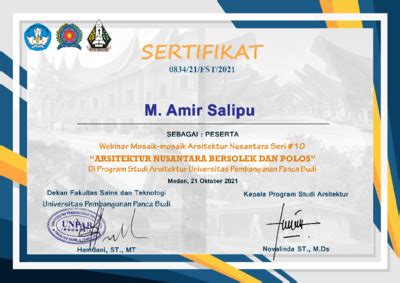 Sertifikat Peserta Webinar 2020 2022 Repository USTJ