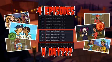 4 EPISODES A DAY SCHEDULE FOR THE NEW TOTAL DRAMA SEASON Total