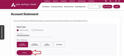 Axis Mutual Fund Account Statement Download Status Check Procedures Facilities