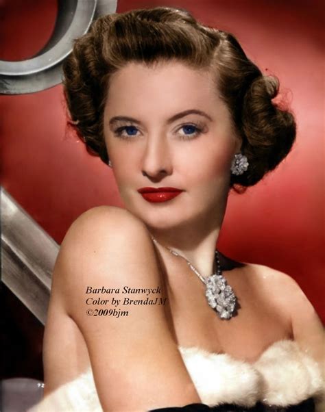 Barbara Stanwyck Color By Brendajm ©2009bjm In 2021 Barbara