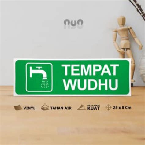 Jual Stiker Tempat Wudhu Stiker Tulisan Tempat Wudhu Stiker Petunjuj