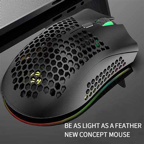 Новая перезаряжаемая игровая мышь BM600, USB 2,4G, беспроводная RGB ...