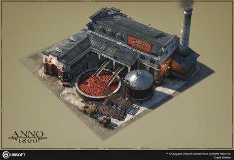 ArtStation Anno 1800 Factories David Shelton Game Level Design