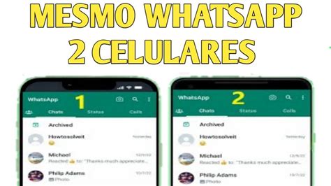 Como Ter O Mesmo Whatsapp Em Dois Celulares YouTube