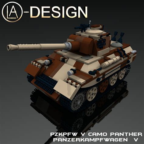 LEGO WW2 Panther Panzer CAMO Tank 0 The PzKpfw 5 V CAMO Ta Flickr