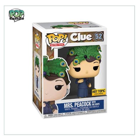 Mrs Peacock With The Knife 52 Funko Pop Clue Hot Topic Exclusiv