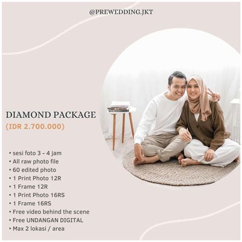 Price List Preweddingjakarta Bridestory