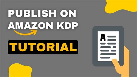 How To Publish A Book On Amazon Kdp Youtube