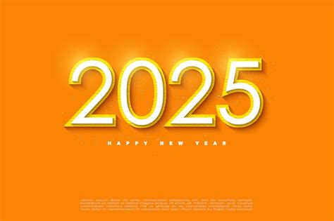 Premium Vector Happy New Year 2025 Greeting Concept For New Year 2025