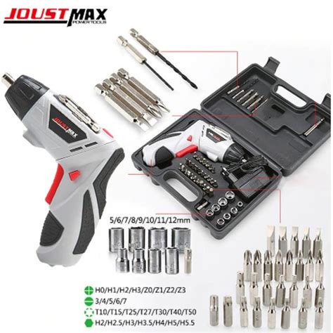 Jual JOUST MAX JST24802L Cordless Electric Screwdriver Set 45 Pieces