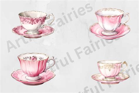 Vintage Tea Cup Clipart PNG Vintage Pink Teacup Clipart Tea Cup Png Tea