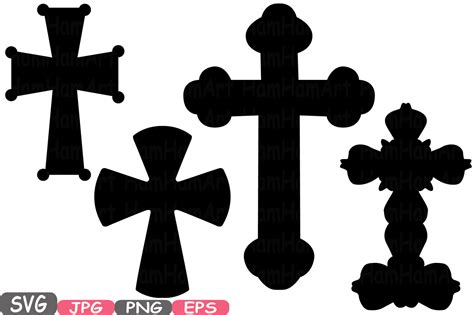 Jesus On The Cross Silhouette Vector At Collection Of