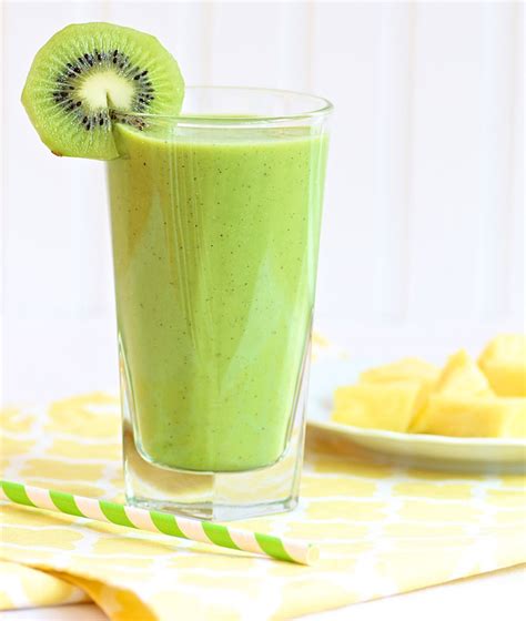 Pineapple Kiwi Vanilla Yogurt Smoothie — The Fountain Avenue Kitchen