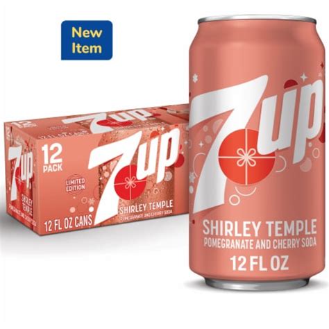 7UP Shirley Temple Flavored Soda Cans, 12 pk / 12 fl oz - Kroger