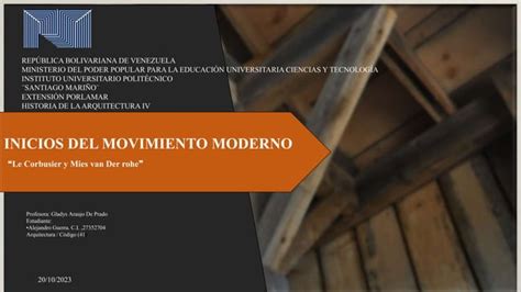 Inicios Del Movimiento Moderno Pptx