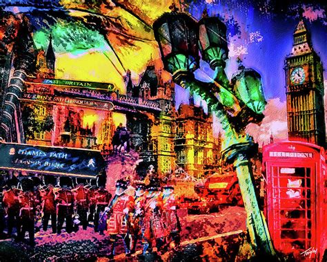 London walking tour Digital Art by Larry Tingley - Fine Art America