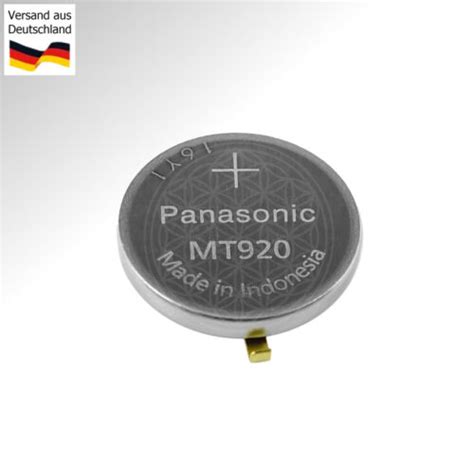 Panasonic MT920 with Flags for Solar Watch Capacitor Battery Battery ...