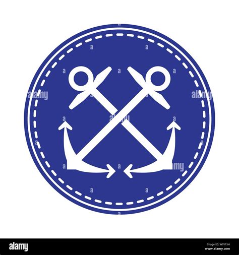 Navy Anchor Cut Out Stock Images Pictures Alamy