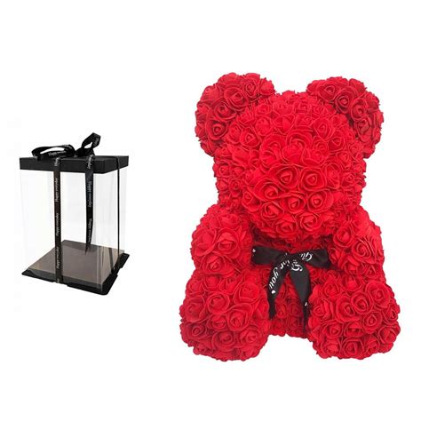 Ursulet Costumix Din Trandafiri Spuma Rose Bear Rosu 25 Cm EMAG Ro