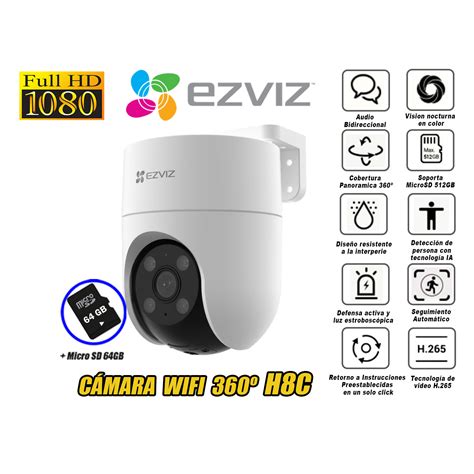 Ripley Ezviz C Mara Seguridad Wifi P H C Smart Micro Sd Gb