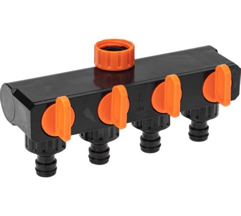 Разветвитель для шланга на 4 канала 1/2", 3/4" Четыре сезона 62-0225 ...