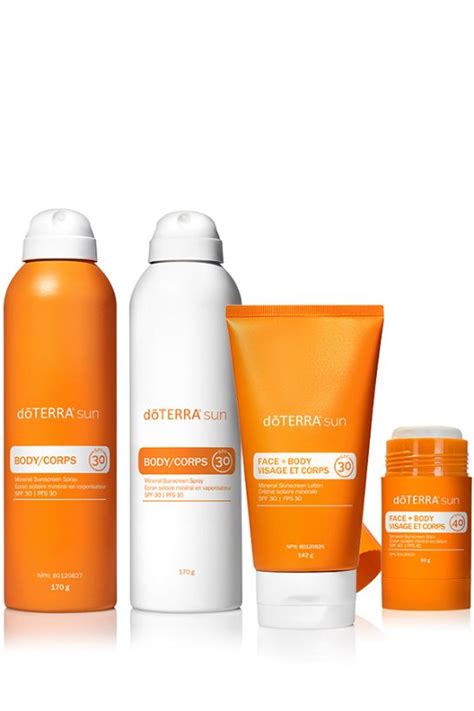 Dōterra Sun Care Collection Canada Home Essential Oils Canada