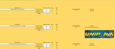 Calculo De Notas Unip