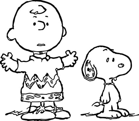 Coloriage Snoopy Avec Charlie Brown T L Charger Et Imprimer Gratuit