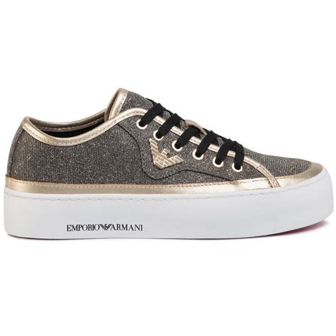 Sneakers Emporio Armani X X Xl K Black Gold Eschuhe De