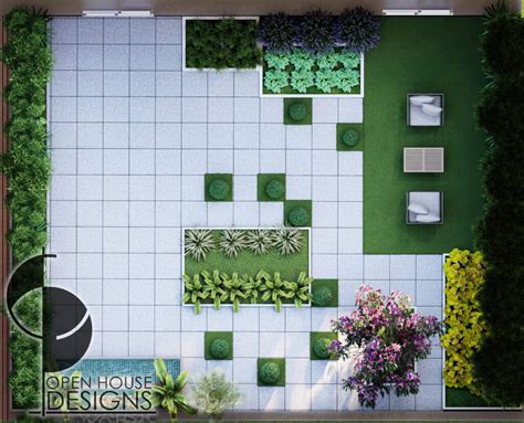 Contemporary Landscape Backyard Design for your house