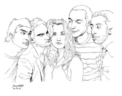 Big Bang Theory Drawing Big Bang Theory Bigbang Coloring Pages