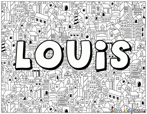 Coloriage Coloriage Pr Nom Louis Sans D Passer