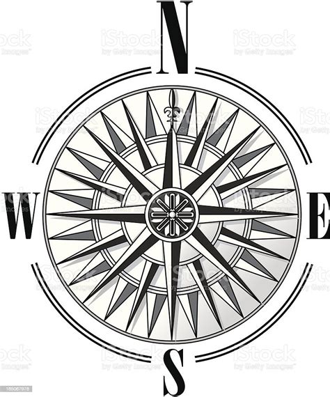 Compass Rose Stock Illustration Download Image Now Compass Rose Vector Chart Istock